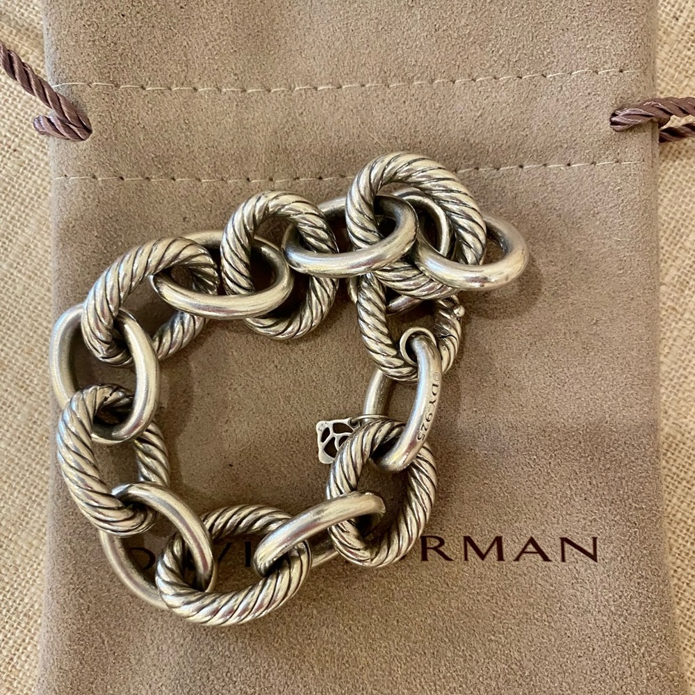 David Yurman XL Oval link bracelet. 8.5” length
